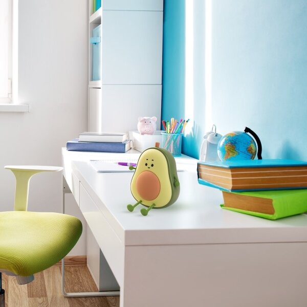 Lampă de veghe pentru copii AVOCADO, LED reîncărcabilă și reglabilă LED/1W/5V 1200 mAh