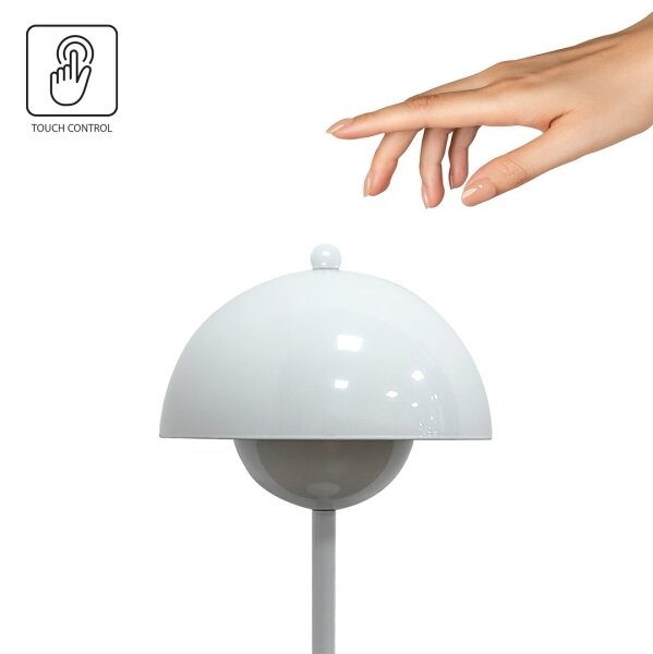 Lampă de birou LED reîncărcabilă cu control tactil COSTA, 3W/5V, 2400 mAh, 3000-6000K, albă