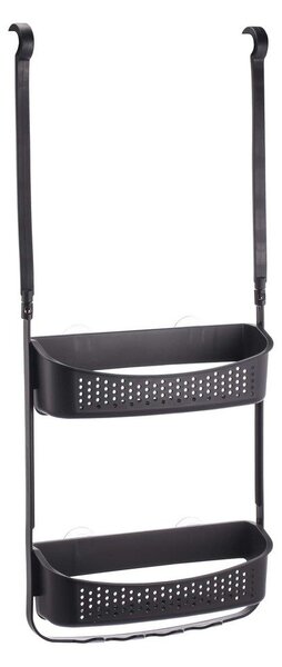 Raft pentru baie negru mat de agățat din plastic Vesper – douceur d'intérieur