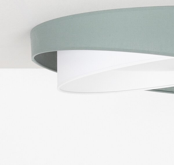 BRILAGI - Corp de iluminat LED dimabil VELVET TWIST LED/36W/230V CCT diam. 65 cm WT verde/alb + telecomandă