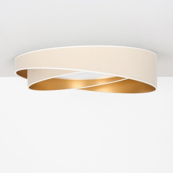 BRILAGI - Corp de iluminat LED dimabil VELVET TWIST LED/36W/230V CCT pr. 65 cm WT alb/auriu + telecomandă