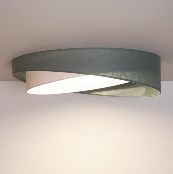 BRILAGI - Corp de iluminat LED dimabil VELVET TWIST LED/36W/230V CCT diam. 65 cm WT verde/alb + telecomandă