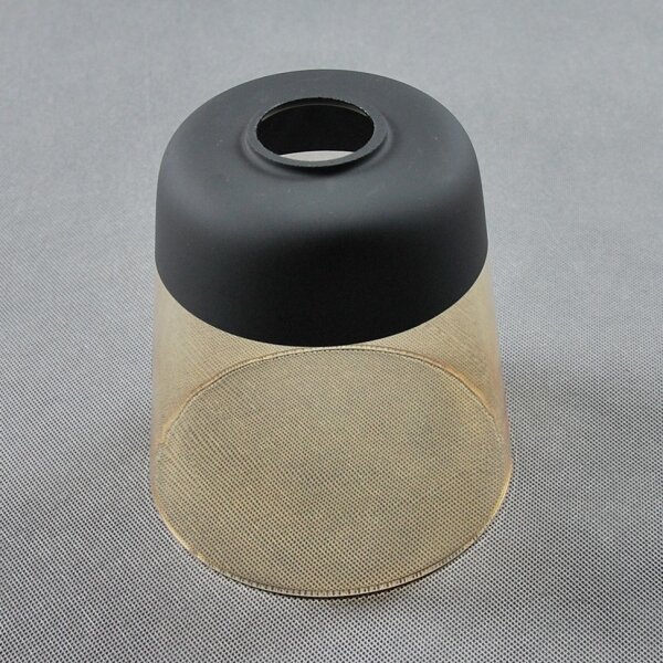 BRILAGI - Lampă de masă WOOD GLASS 1xE27/40W/230V maro/negru/bej fumuriu