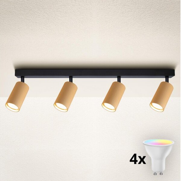 Brilagi - Spot LED RGBW reglabil SELE MODERN 4xGU10/4,8W/230V, auriu