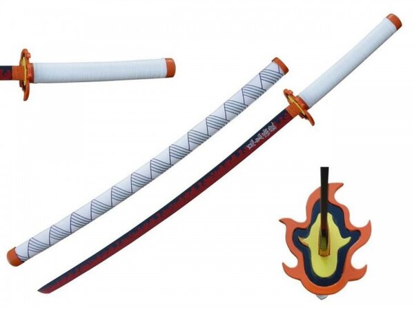 Sabie decorativa katana Demon Slayer - Rengoku Kyojuro 33 cm