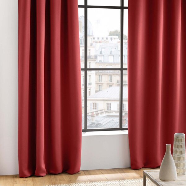 Draperie roșie blackout 135x240 cm Occult – douceur d'intérieur
