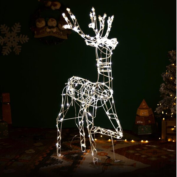 Brilagi - Decorațiune LED de Crăciun pentru exterior LED/3,6W/31/230V 2700K 105 cm IP44 ren