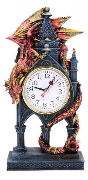 Ceas de birou cu dragon Gardianul timpului 27.5 cm