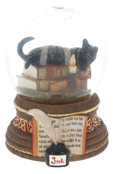 Glob de zapada cu pisica Ora Vrajitoarelor Lisa Parker 12 cm