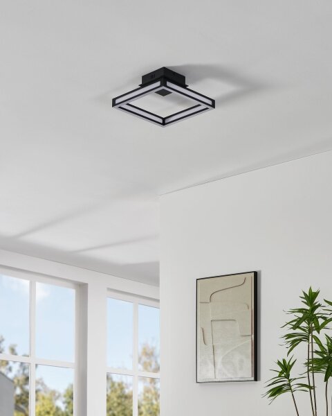 Plafonieră LED ALTAFLOR LED/11,2W/230V neagră Eglo 99787