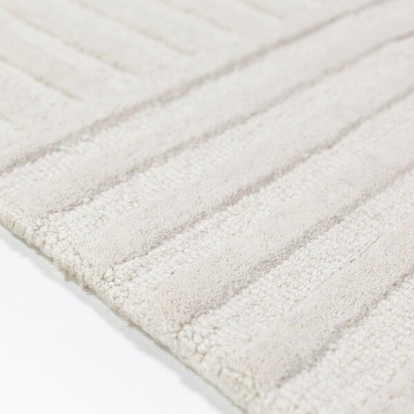Covor tip traversă fildeș țesut manual din lână 60x230 cm Zen Garden – Flair Rugs