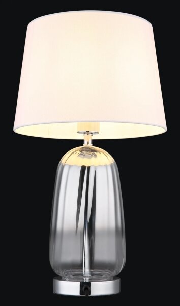 Globo 24142W - Lampă de masă CLASSY 1xE27/40W/230V alb/argintiu