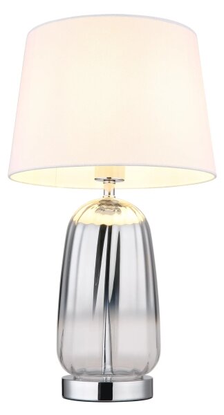 Globo 24142W - Lampă de masă CLASSY 1xE27/40W/230V alb/argintiu