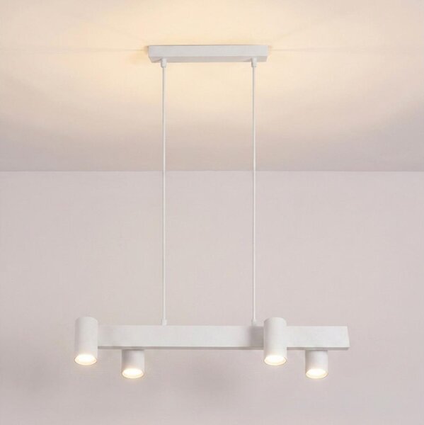 Brilagi - Lustră suspendată pe cablu SELE 4xGU10/30W/230V albă