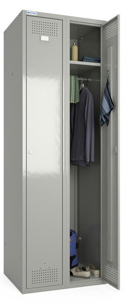 Dulap metalic dublu tip vestiar 1800x600x500 mm gri