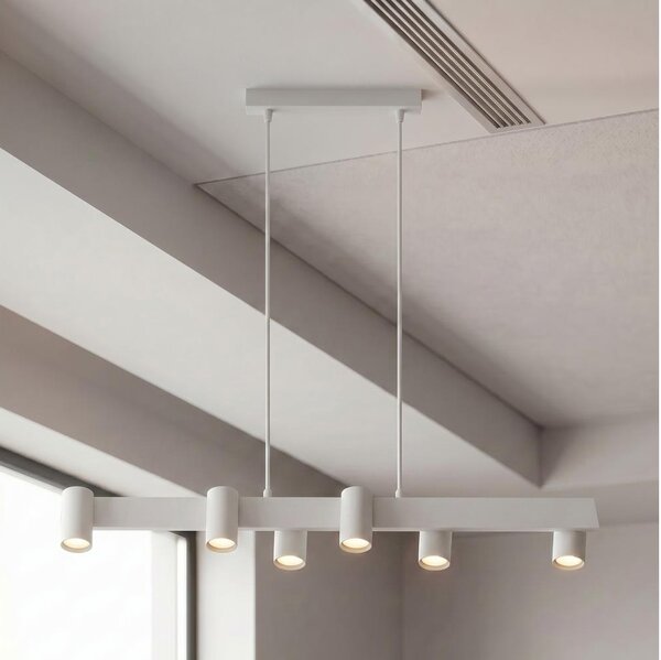 Brilagi - Lustră suspendată pe cablu SELE 6xGU10/30W/230V albă