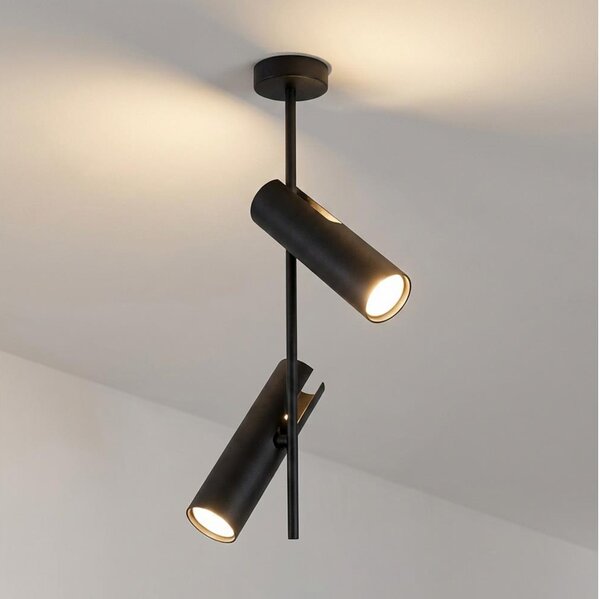 Brilagi - Lustru pe tijă BRANCH 2xGU10/30W/230V negru