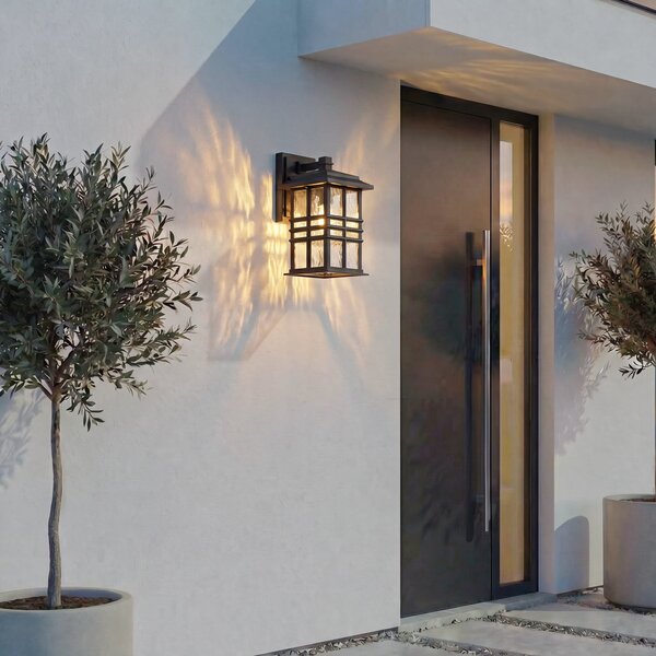 Lindby Lampa de exterior Eliosa, negru, 30 cm, E27, felinar, reglabil, Negru, Plastic, Casă de țară / Rustic