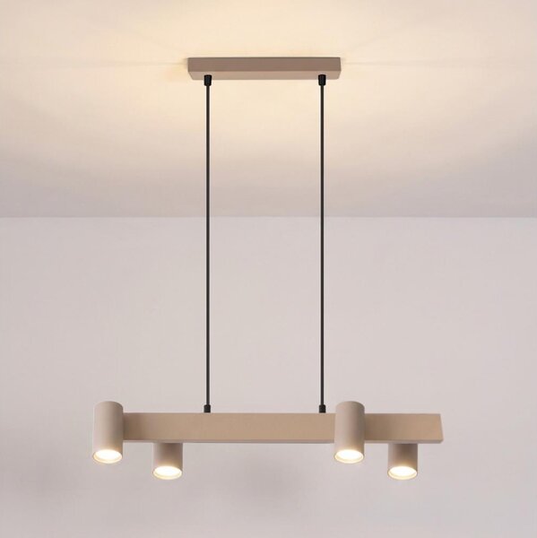 Brilagi - Lustru suspendat pe cablu SELE 4xGU10/30W/230V bej