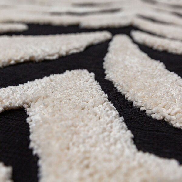 Covor alb-negru 133x190 cm Esra Zebra – Flair Rugs