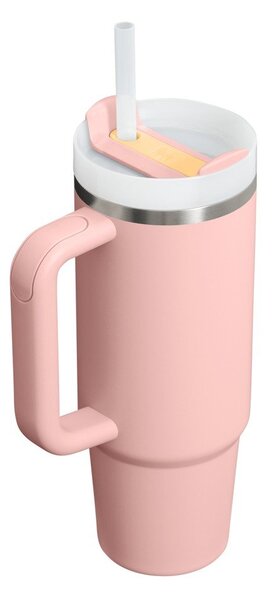Termos piersică cu pai din oțel inoxidabil 890 ml Quencher H2.O FlowState™ Tumbler Peach Rose – Stanley