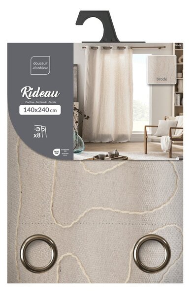 Draperie în culoare naturală 140x240 cm Cirana – douceur d'intérieur