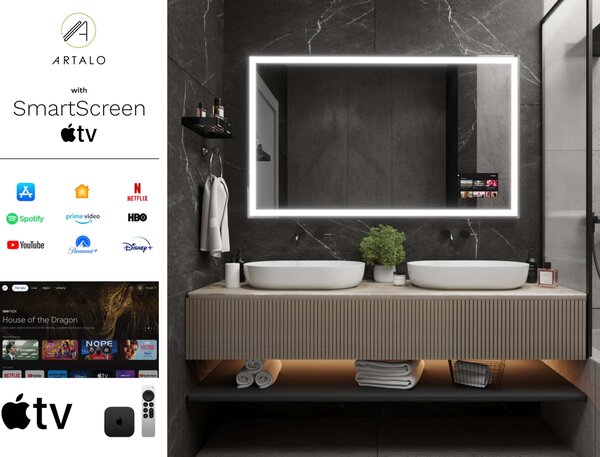 Oglindă LED cu iluminare M1 premium