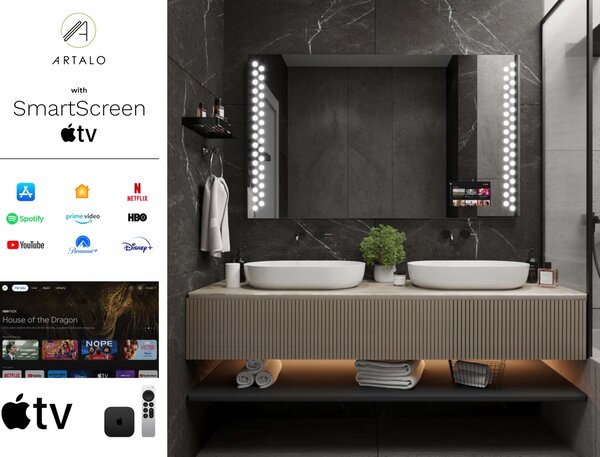 Oglindă LED cu iluminare M10 premium