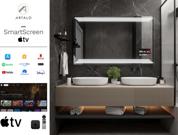Oglindă LED cu iluminare M17 premium