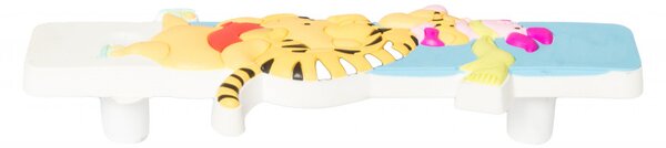 Maner mobilier copii model TR Ursulet galben, 96 mm, finisaj multicolor