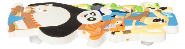 Maner mobilier copii model TR Eroi Kung Fu, 96 mm, finisaj multicolor