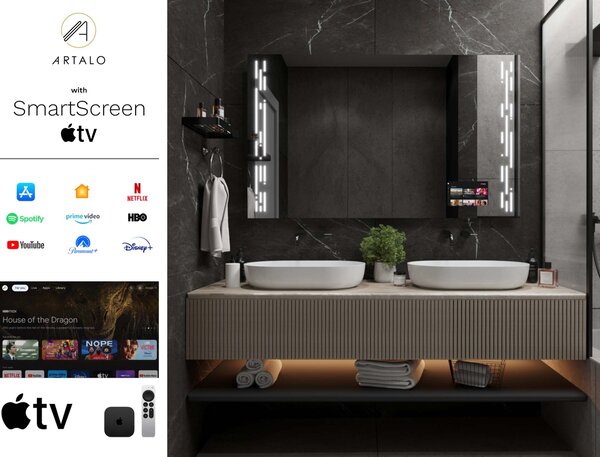 Oglindă LED cu iluminare M19 premium