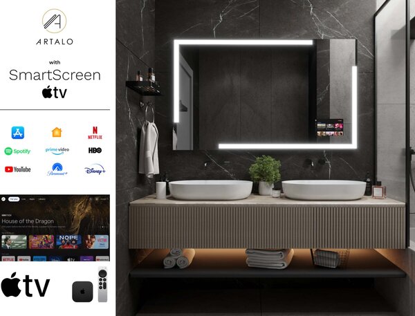 Oglindă LED cu iluminare M23 premium