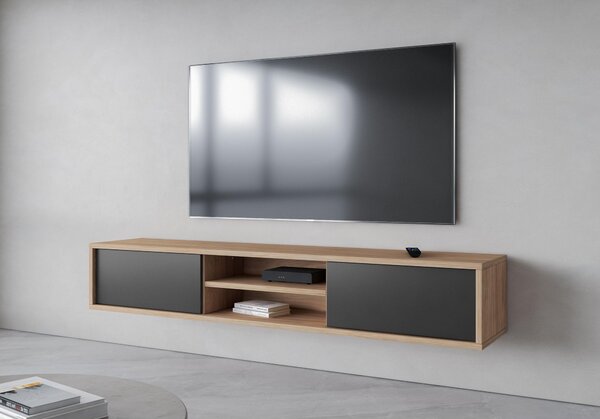 Masă TV Fiora 40 (stejar uleios + antracit). Promo -13%. 1066467