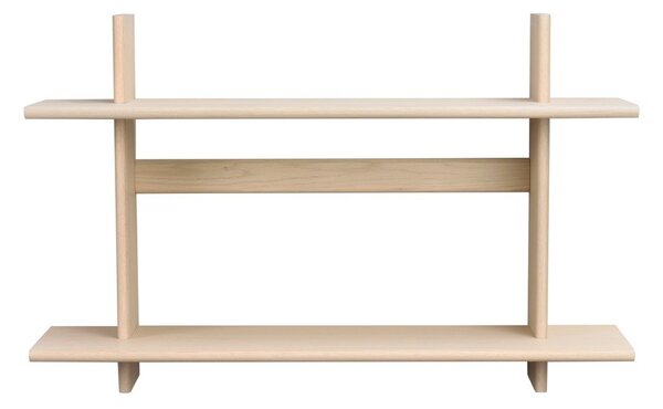 Raft în culoare naturală deschisă etajat cu aspect de lemn de stejar 75 cm Westlock – Rowico
