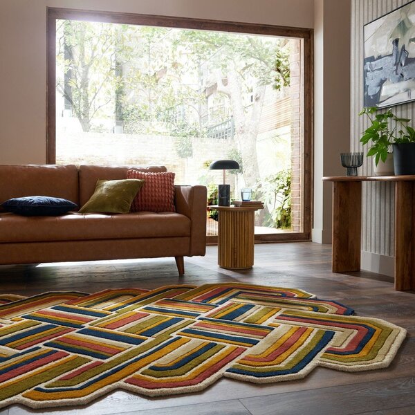 Covor țesut manual din lână 140x200 cm Lattice Shaped – Flair Rugs
