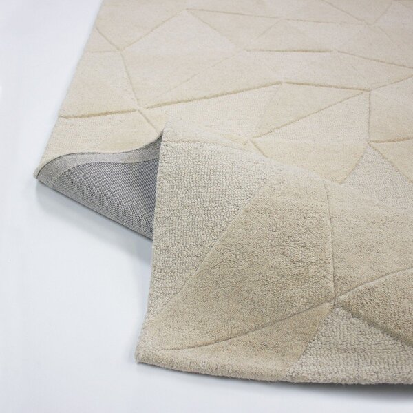 Covor bej țesut manual din lână 120x170 cm Shard – Flair Rugs