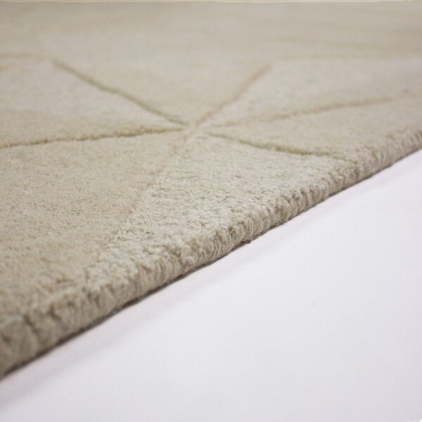 Covor bej țesut manual din lână 120x170 cm Shard – Flair Rugs