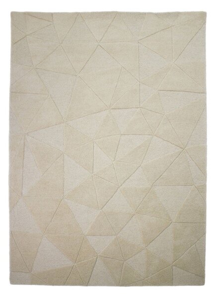 Covor bej țesut manual din lână 120x170 cm Shard – Flair Rugs