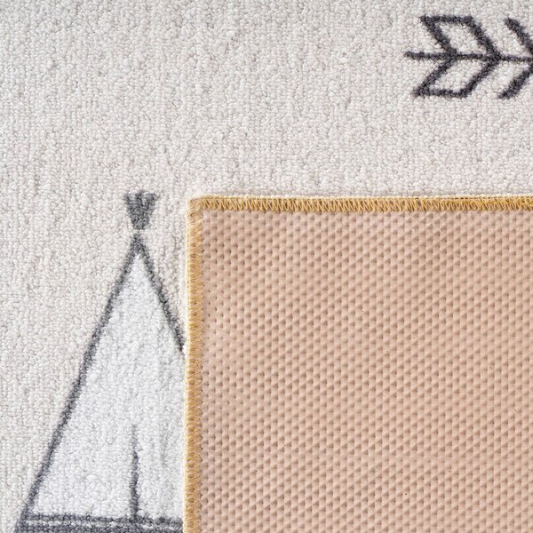 Covor pentru copii crem lavabil 120x170 cm Coco 1134 – Ayyildiz Carpets