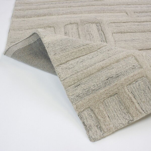 Covor tip traversă grej țesut manual din lână 80x300 cm Elva – Flair Rugs