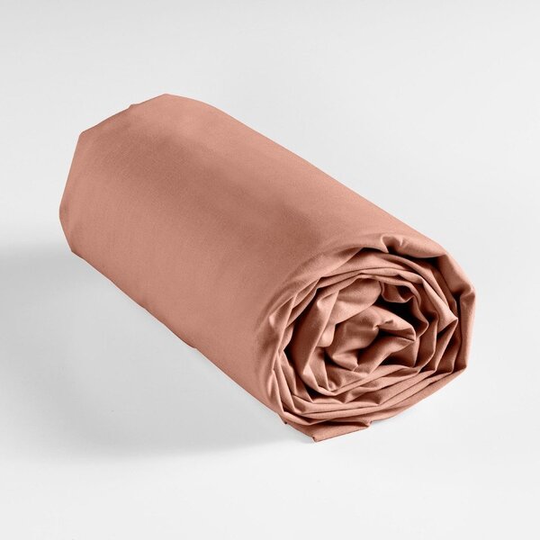 Cearceaf somon din bumbac cu elastic 180x200 cm Lina – douceur d'intérieur