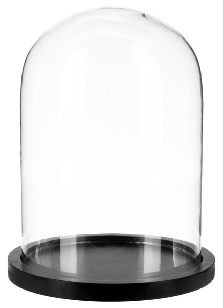 Sfera din sticlă, Ø 23 cm, bază neagră