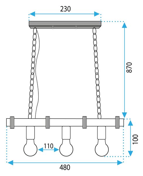 LAMPĂ APP1319-3CP LINE