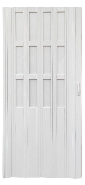 Usa plianta cu geam Elegance, din PVC, alb marmorat, 860/2030 mm