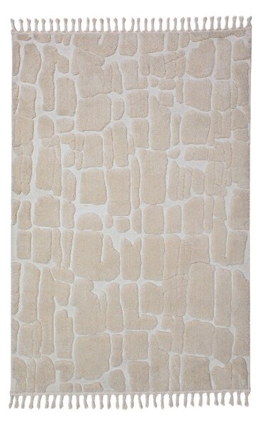 Covor crem 133x190 cm Esra Cobbled – Flair Rugs