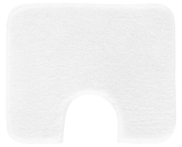 Covoraș Grund pentru WC cu decupaj Melange alb ,50 x 60 cm