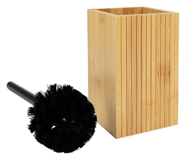 Perie de WC în culoare naturală din bambus Hanoi – douceur d'intérieur