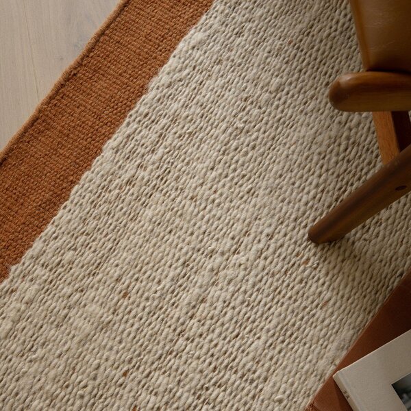 Covor crem-teracotă țesut manual din lână 120x170 cm Lima Rust – Asiatic Carpets