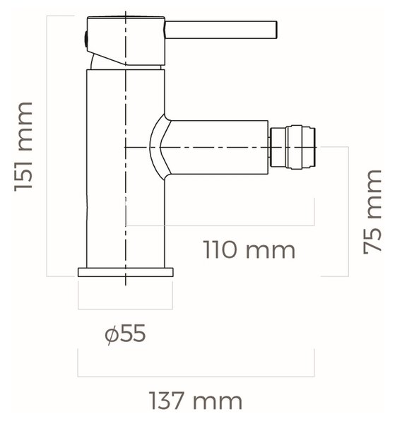 Oltens Molle baterie bideu stativ crom 31300100